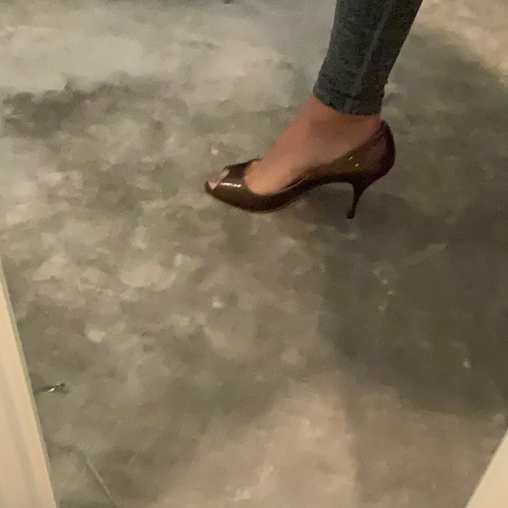 Christian Louboutin peep toe pump